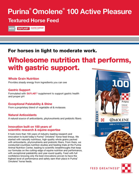 Purina Omolene 100 Pleasure 35S7 - 50lb