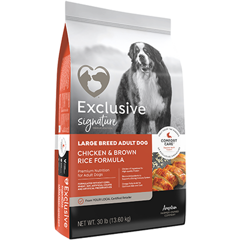 Exclusive Signature Large Breed Adult Dog Chicken & Brown Rice 4718 - 30lb