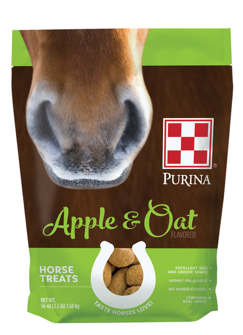 Purina Horse Treats - Apple & Oats Flavored 35BG