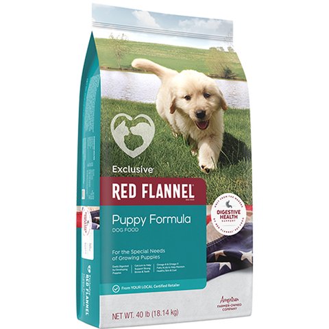Red Flannel Puppy Dog Formula 473A - 40lb
