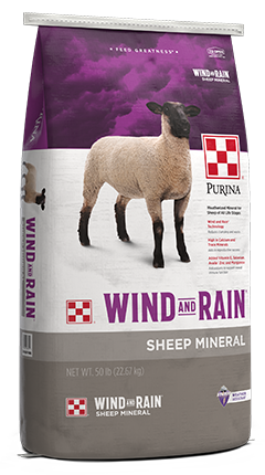 Purina Wind & Rain Sheep Mineral 557F - 1 Ton