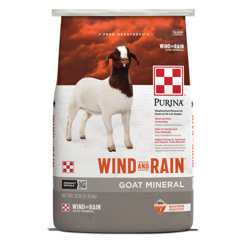 Purina Wind and Rain Goat Mineral 55LK - 25lb