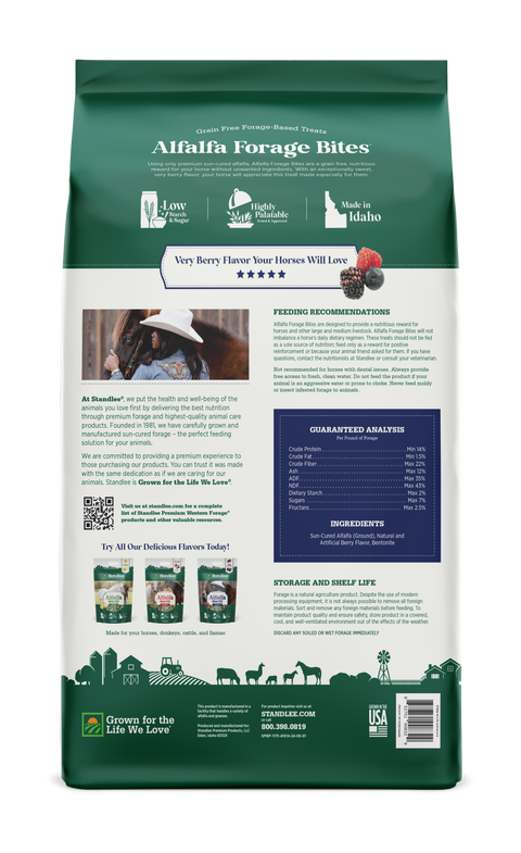 Alfalfa Forage Bites - Very Berry Flavored