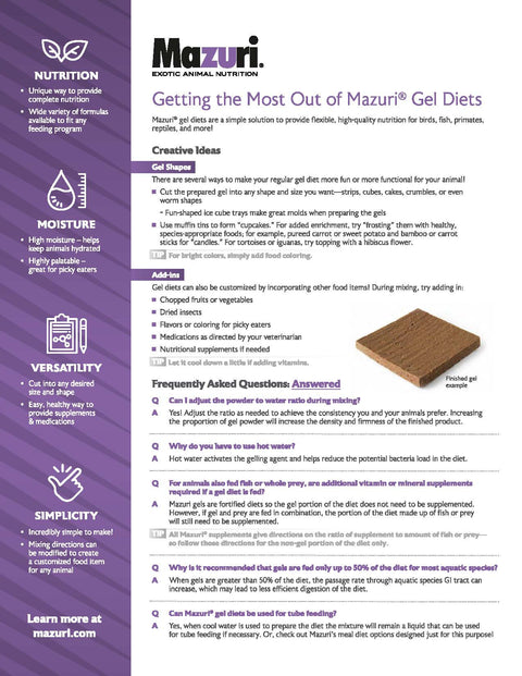 Mazuri Sloth Diet 5M0D - 6kg Per Case