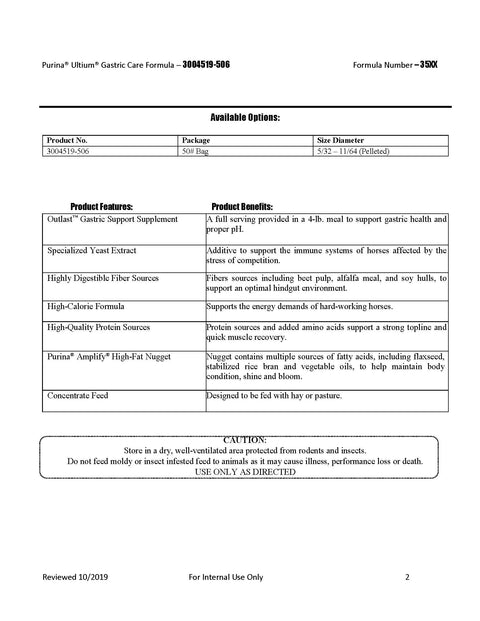 Purina Ultium Gastric Care 35XX - 50lb