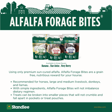 Alfalfa Forage Bites - Banana Flavored