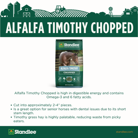 Alfalfa Timothy Chopped - 40lbs