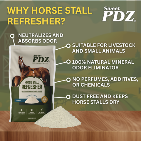 Sweet PDZ Horse Stall Refresher Powder - 40lb