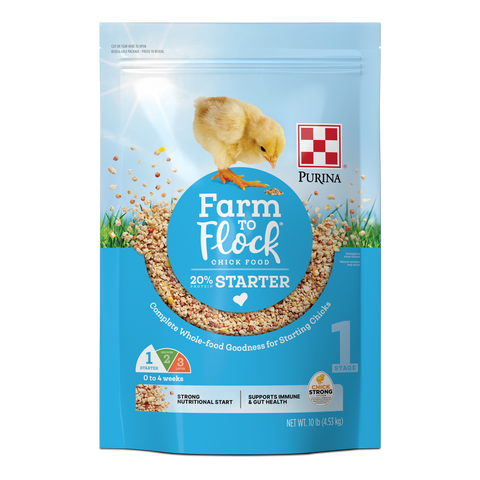 Purina Farm to Flock 20% Starter Chick - 10lb