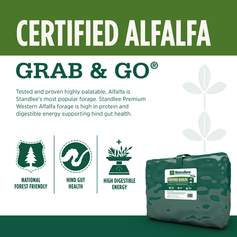 Certified Alfalfa Grab & Go Bale - 50lbs