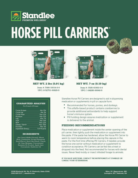 Horse Pill Carriers