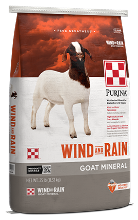 Purina Wind & Rain Goat Mineral 55LK - 25lb