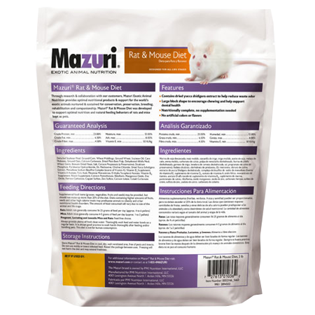 Mazuri Rat & Mouse Diet 5663 - 2lb