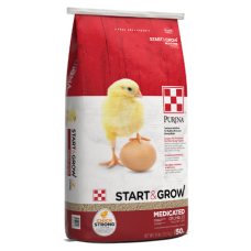 Purina Start Grow Medicated Crumbles 50-lb