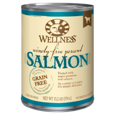 Wellness 95 Percent Salmon Grain-Free Canned Dog Food