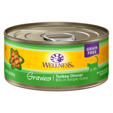 Wellness Natural Grain-Free Gravies Turkey Dinner Canned Cat Food