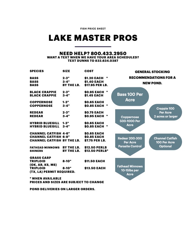 Lake Master Pro's pond stocking truck