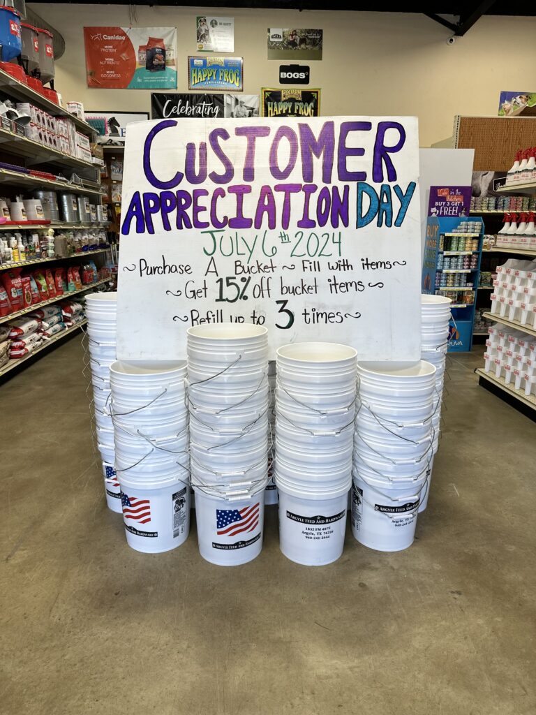 Customer Appreciation Bucket Sale